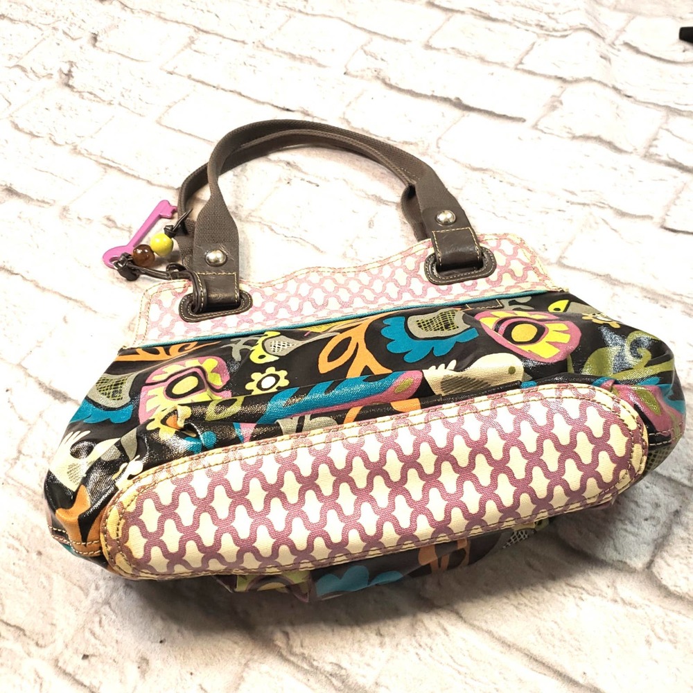 Fossil Key Per Women's Coated Canvas Colorful Pur… - image 3